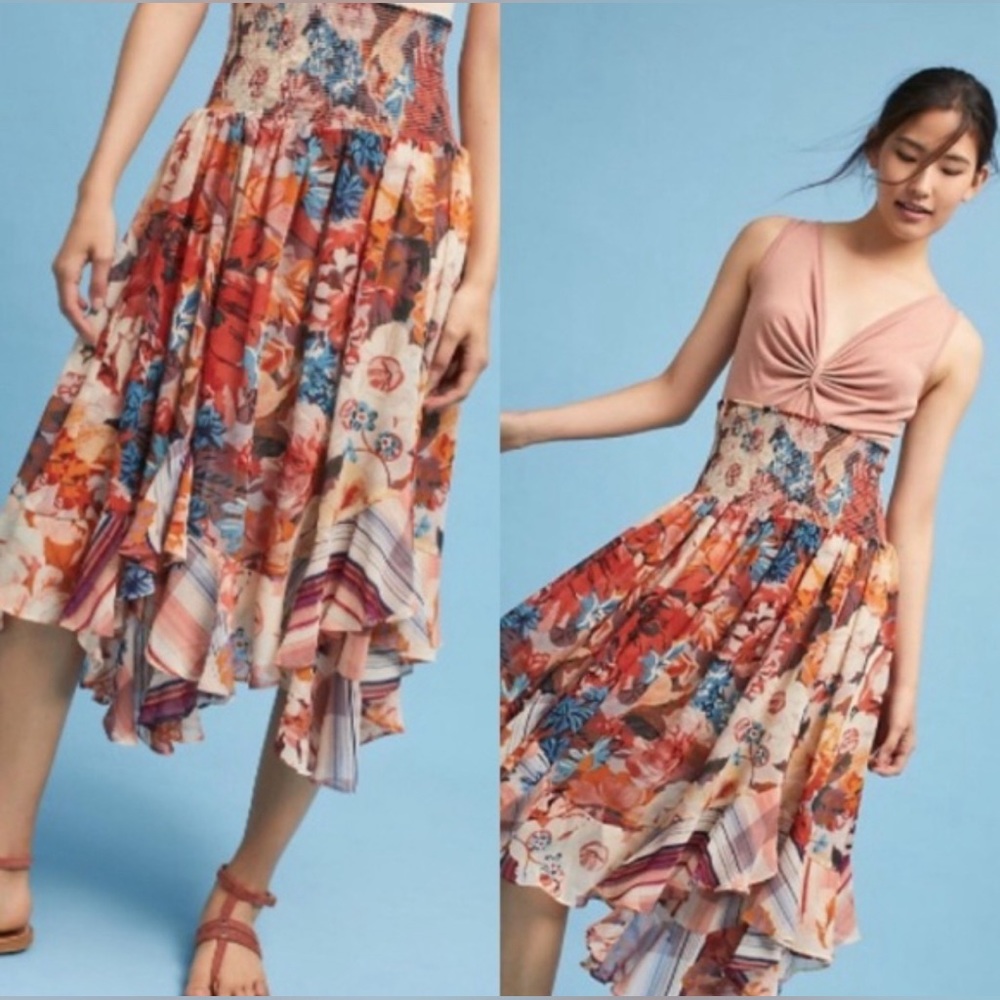 Anthropologie Theola Maxi Skirt in‎ Floral